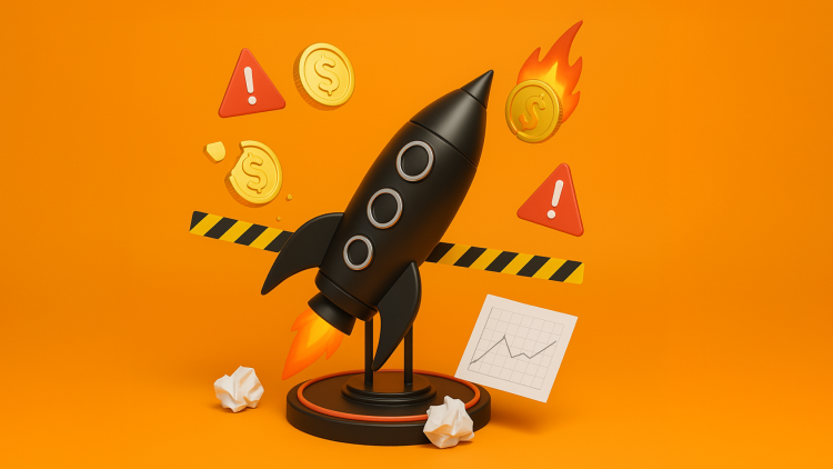 Developer working on blockchain code with error messages highlighted